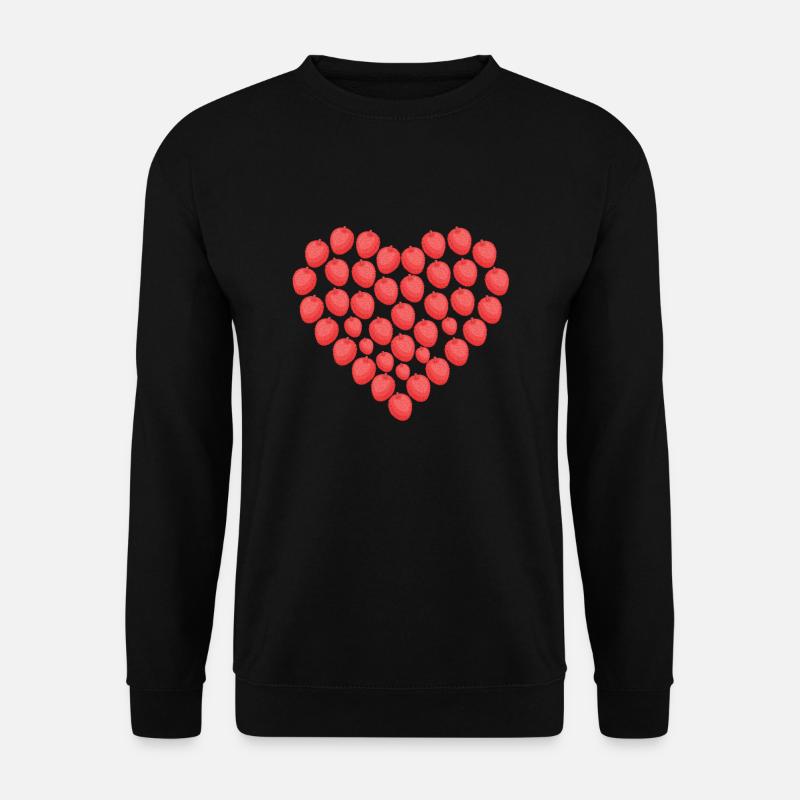 Lychee heart shape - Unisex Sweatshirt - black