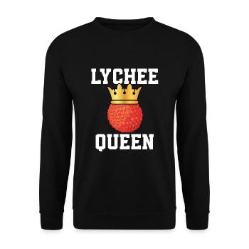 Lychee Queen - Unisex Sweatshirt - black - Front - Alina (178cm) & Michal (187cm)