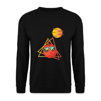 80s lychee - Unisex Sweatshirt - black - Front - Alina (178cm) & Michal (187cm)