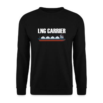LNG Carrier - Unisex Sweatshirt - black - Front - Alina (178cm) & Michal (187cm)