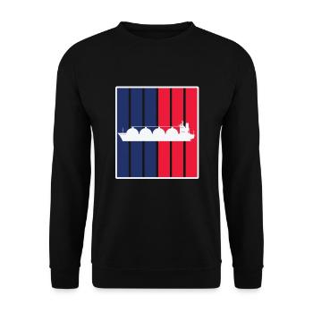 LNG Tanker - Unisex Pullover - Schwarz - Vorne - Alina (178cm) & Michal (187cm)