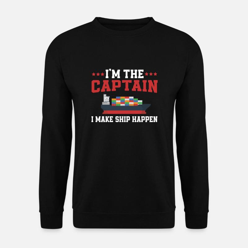 Container Ship Captain Shirt - Unisex Sweatshirt - black