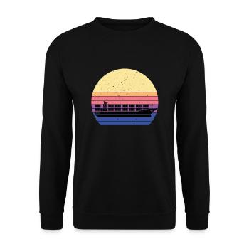 Container ship - Unisex Sweatshirt - black - Front - Alina (178cm) & Michal (187cm)