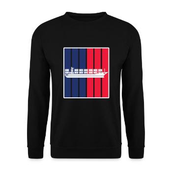 Container ship - Unisex Sweatshirt - black - Front - Alina (178cm) & Michal (187cm)