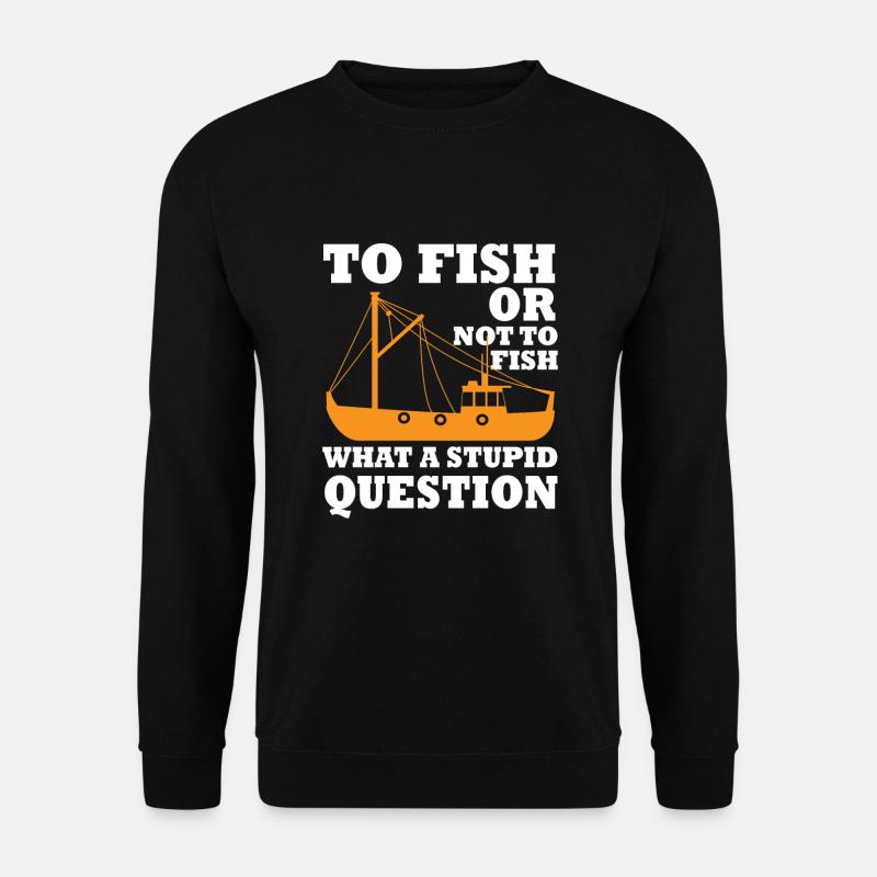 Coupeurs de pêche Pêche - Sweat-shirt Unisexe - noir
