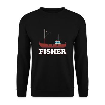 Fischer - Unisex Pullover - Schwarz - Vorne - Alina (178cm) & Michal (187cm)