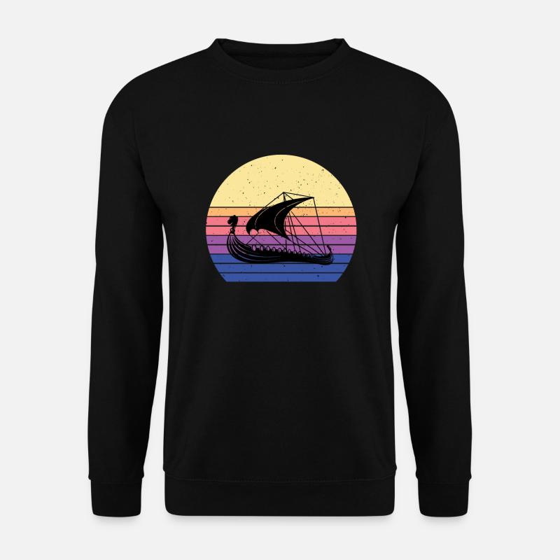 Viking Ship - Unisex Sweatshirt - black