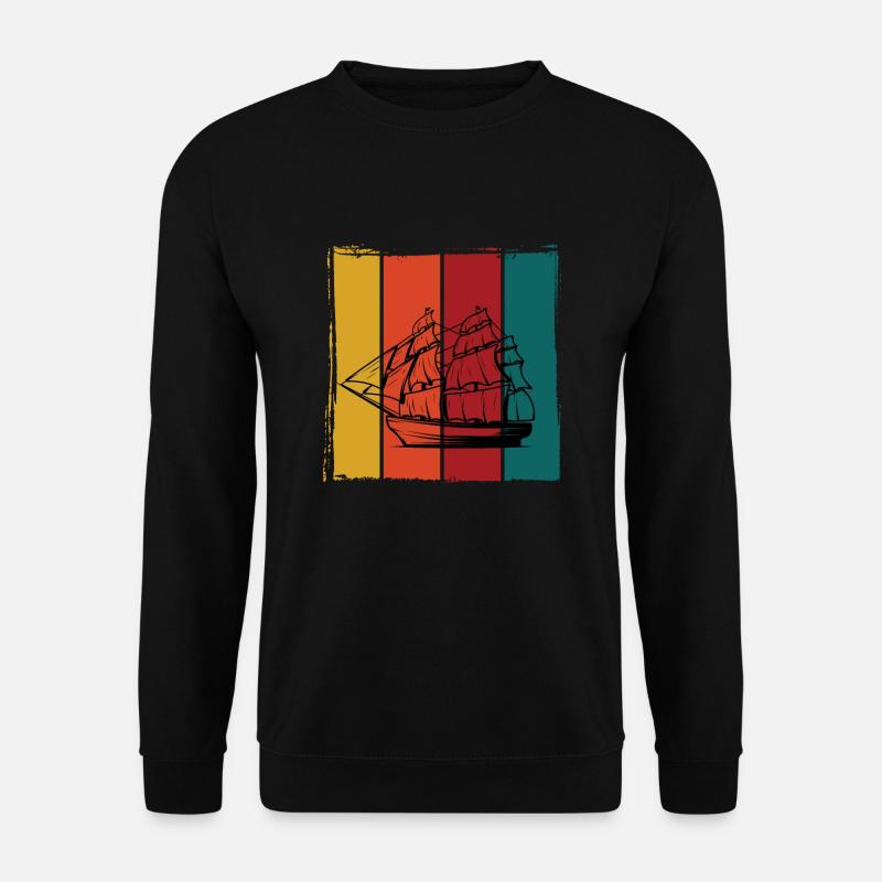 Segelschiff - Unisex Pullover - Schwarz