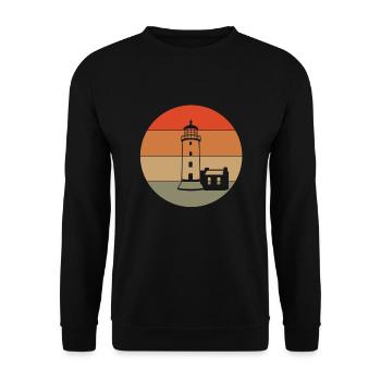Lighthouse - Unisex Sweatshirt - black - Front - Alina (178cm) & Michal (187cm)