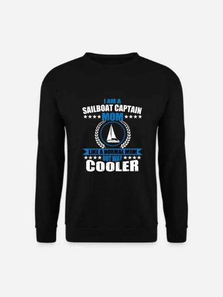 Funny sailboat captain-mother - Unisex Sweatshirt - black