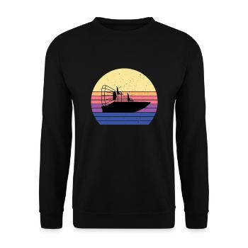 Hydroglisseur - Sweat-shirt Unisexe - noir - Devant - Alina (178cm) & Michal (187cm)