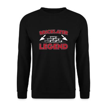 Maurer Legende - Unisex Pullover - Schwarz - Vorne - Alina (178cm) & Michal (187cm)