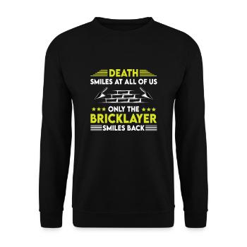 Maurer Spruch - Unisex Pullover - Schwarz - Vorne - Alina (178cm) & Michal (187cm)