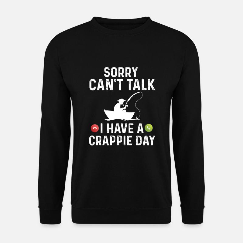 Crappie Fish Angler - Unisex Sweatshirt - black