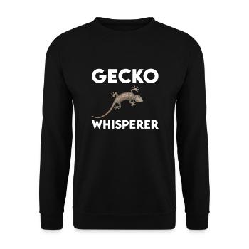 Chuchoteur de gecko - Sweat-shirt Unisexe - noir - Devant - Alina (178cm) & Michal (187cm)