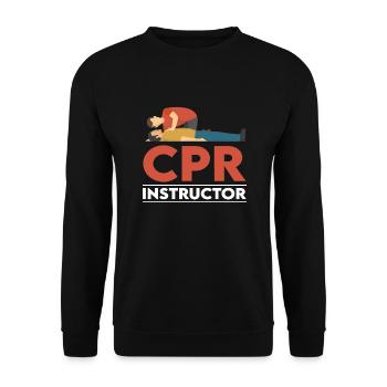 Certified HLW Instructor - Unisex Sweatshirt - black - Front - Alina (178cm) & Michal (187cm)
