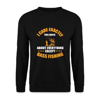 Perch fishing - Unisex Sweatshirt - black - Front - Alina (178cm) & Michal (187cm)