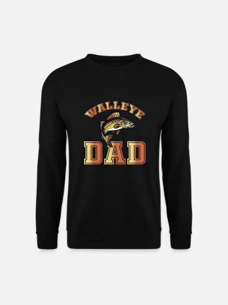 Funny Walleye father - Unisex Sweatshirt - black