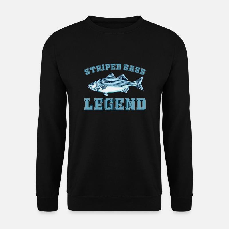 Striped Perch Legend - Unisex Sweatshirt - black