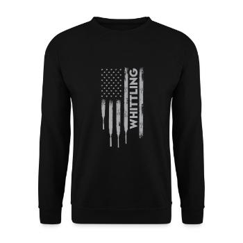 USA Carving - Unisex Sweatshirt - black - Front - Alina (178cm) & Michal (187cm)
