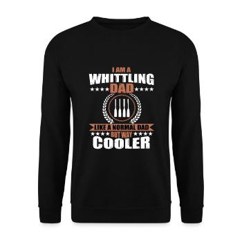 Carving Dad - Unisex Sweatshirt - black - Front - Alina (178cm) & Michal (187cm)