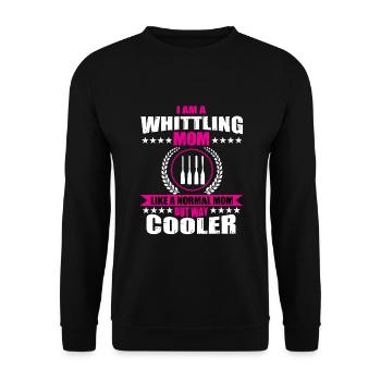 Carving Mother - Unisex Sweatshirt - black - Front - Alina (178cm) & Michal (187cm)