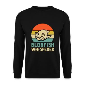 Blobfish Whisperer - Sweat-shirt Unisexe - noir - Devant - Alina (178cm) & Michal (187cm)
