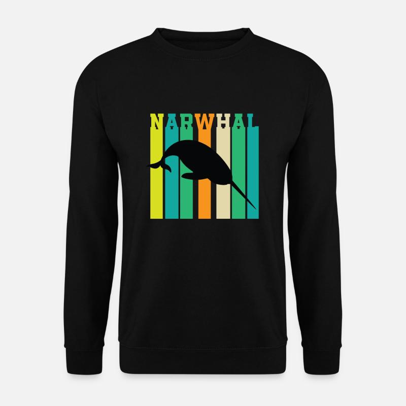 Narwal - Unisex Pullover - Schwarz