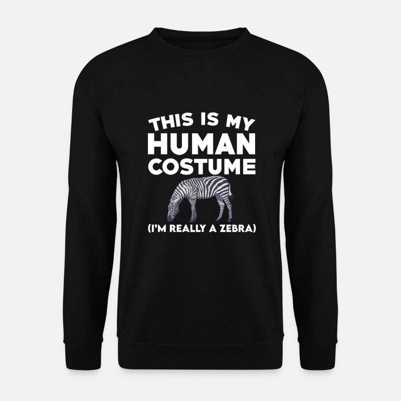 Zebra Spruch - Unisex Pullover - Schwarz