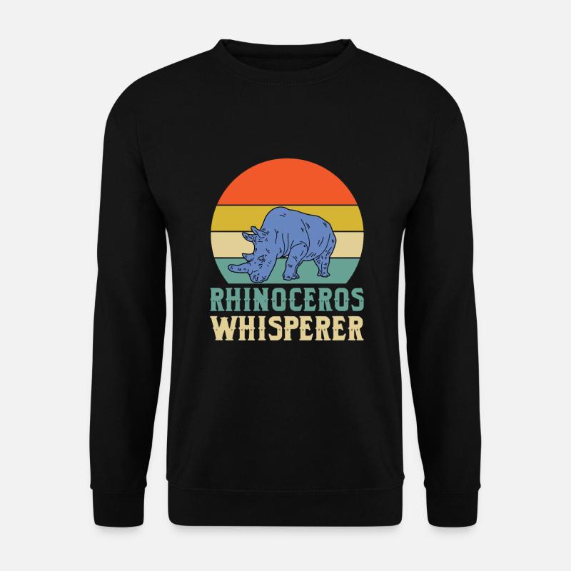 Nashorn-flüsterer - Unisex Pullover - Schwarz