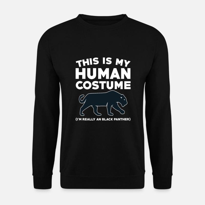 Schwarzer Panther Kostüm - Unisex Pullover - Schwarz
