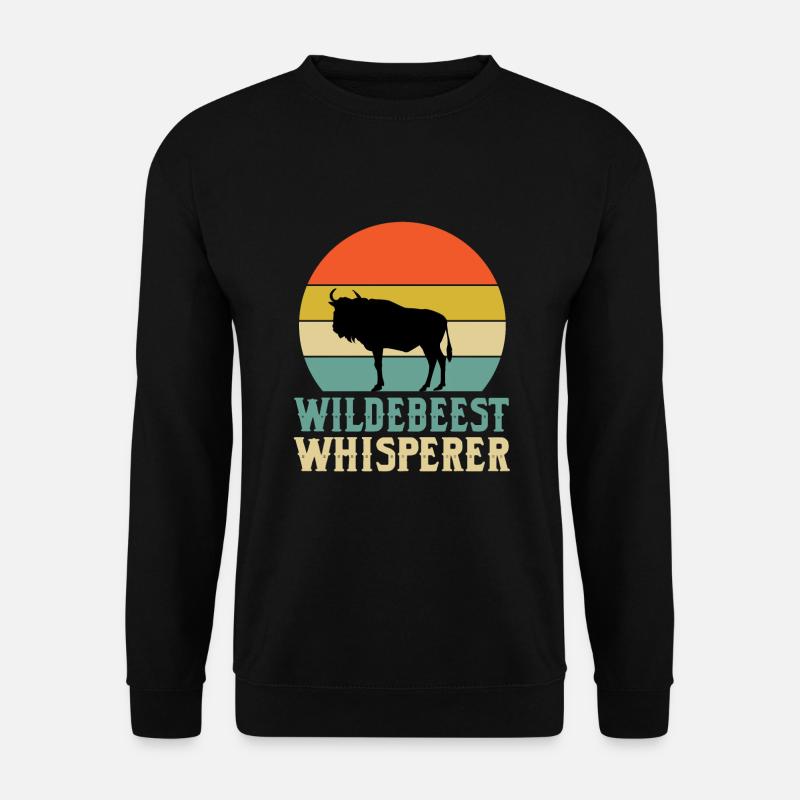 Gnu-Flüsterer - Unisex Pullover - Schwarz