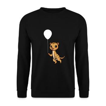 Sweet meerkat - Unisex Sweatshirt - black - Front - Alina (178cm) & Michal (187cm)