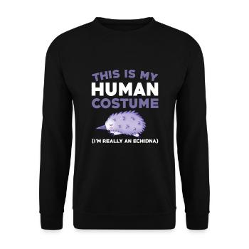 Pavian - Unisex Pullover - Schwarz - Vorne - Alina (178cm) & Michal (187cm)