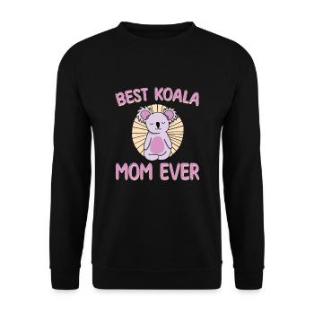 The Best Koala Mama Ever Love - Unisex Sweatshirt - black - Front - Alina (178cm) & Michal (187cm)