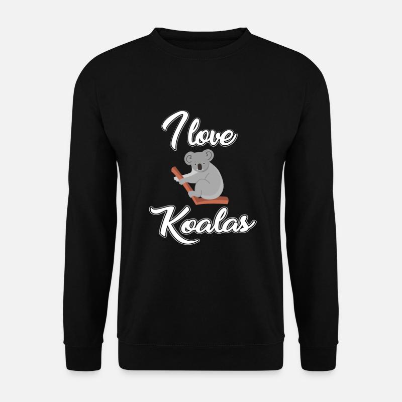 J’adore les koalas - Sweat-shirt Unisexe - noir