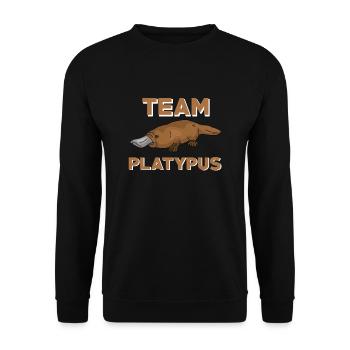 Équipe Ornithorynque - Sweat-shirt Unisexe - noir - Devant - Alina (178cm) & Michal (187cm)