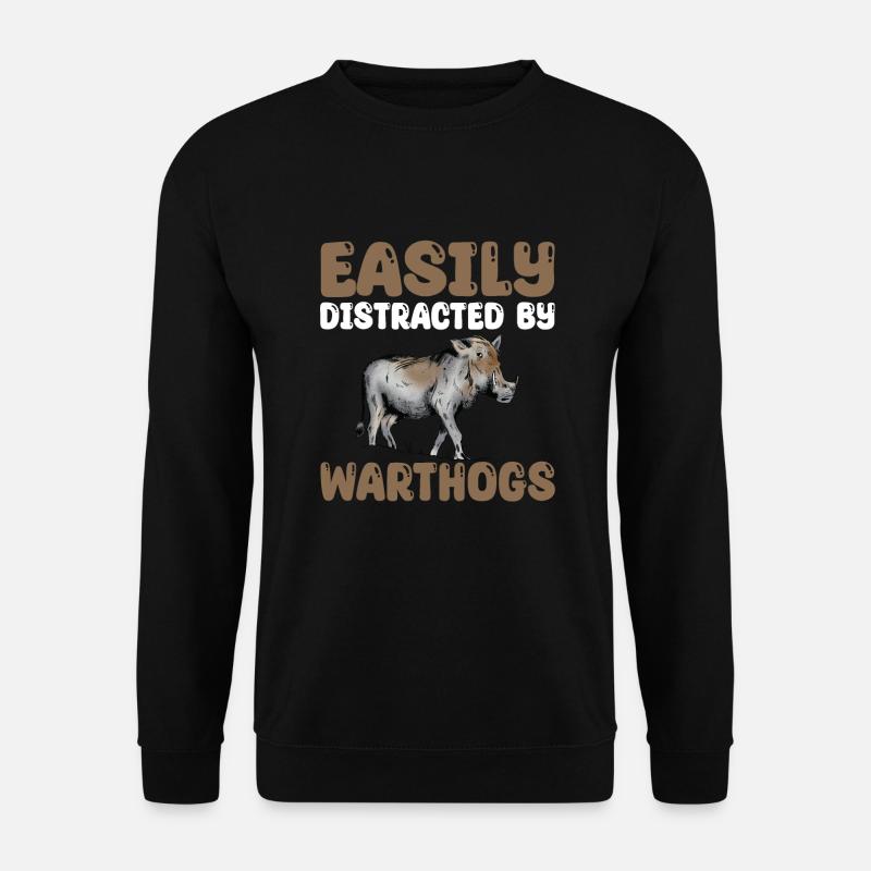 Drôle de T-Shirt Warthog - Sweat-shirt Unisexe - noir