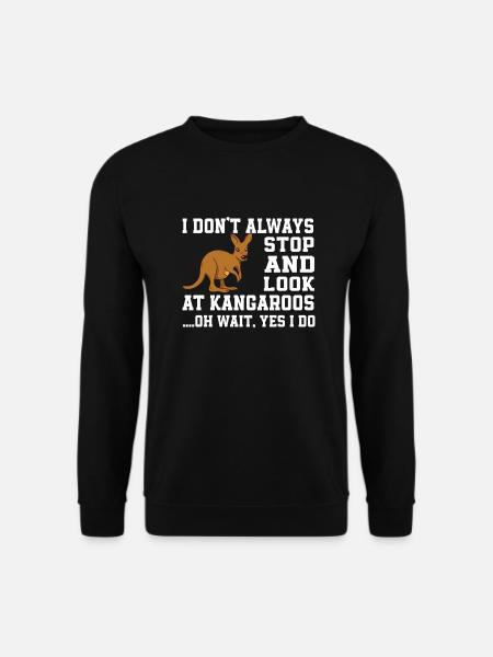 Funny Kangaroo Saying - Unisex Sweatshirt - black