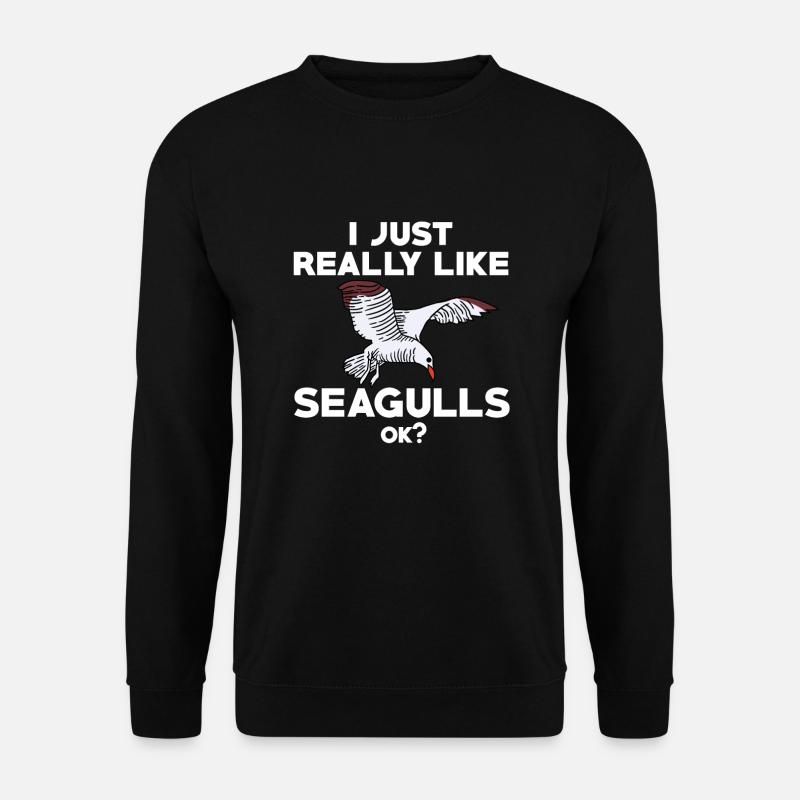 Funny Seagull Saying - Unisex Sweatshirt - black
