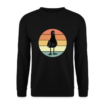 Gull - Unisex Sweatshirt - black - Front - Alina (178cm) & Michal (187cm)