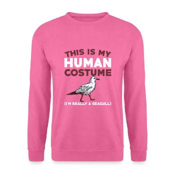 Costume d’homme de mouette - Sweat-shirt Unisexe - rose - Devant