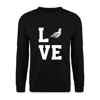 Dear Seagull - Unisex Sweatshirt - black - Front - Alina (178cm) & Michal (187cm)