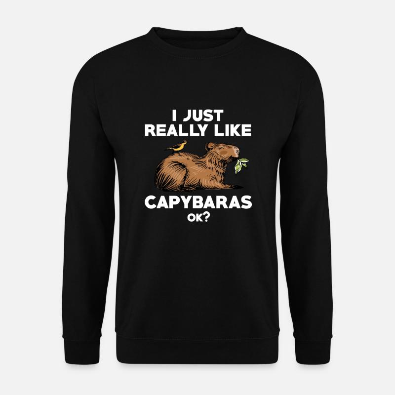 Capybara - Unisex Pullover - Schwarz