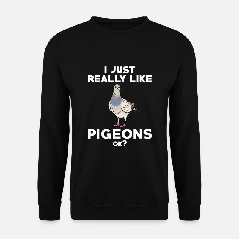 Tauben Shirt - Unisex Pullover - Schwarz
