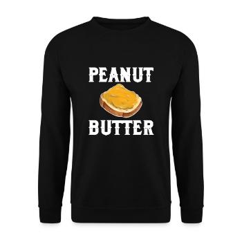 Chemise au beurre de cacahuète mignonne - Sweat-shirt Unisexe - noir - Devant - Alina (178cm) & Michal (187cm)