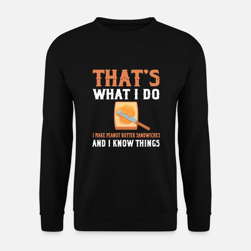 Peanut Butter Sandwich - Unisex Sweatshirt - black