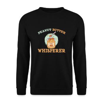 Chuchoteur de beurre de cacahuète - Sweat-shirt Unisexe - noir - Devant - Alina (178cm) & Michal (187cm)