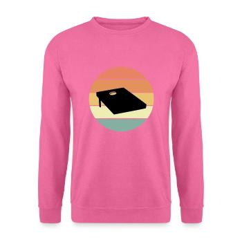 Retro Cornhole Brett Design - Unisex Pullover - Pink - Vorne