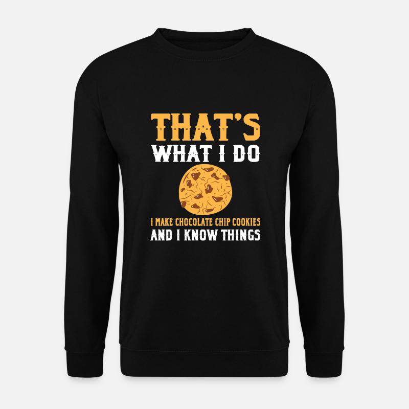 Baking chocolate chip cookies - Unisex Sweatshirt - black